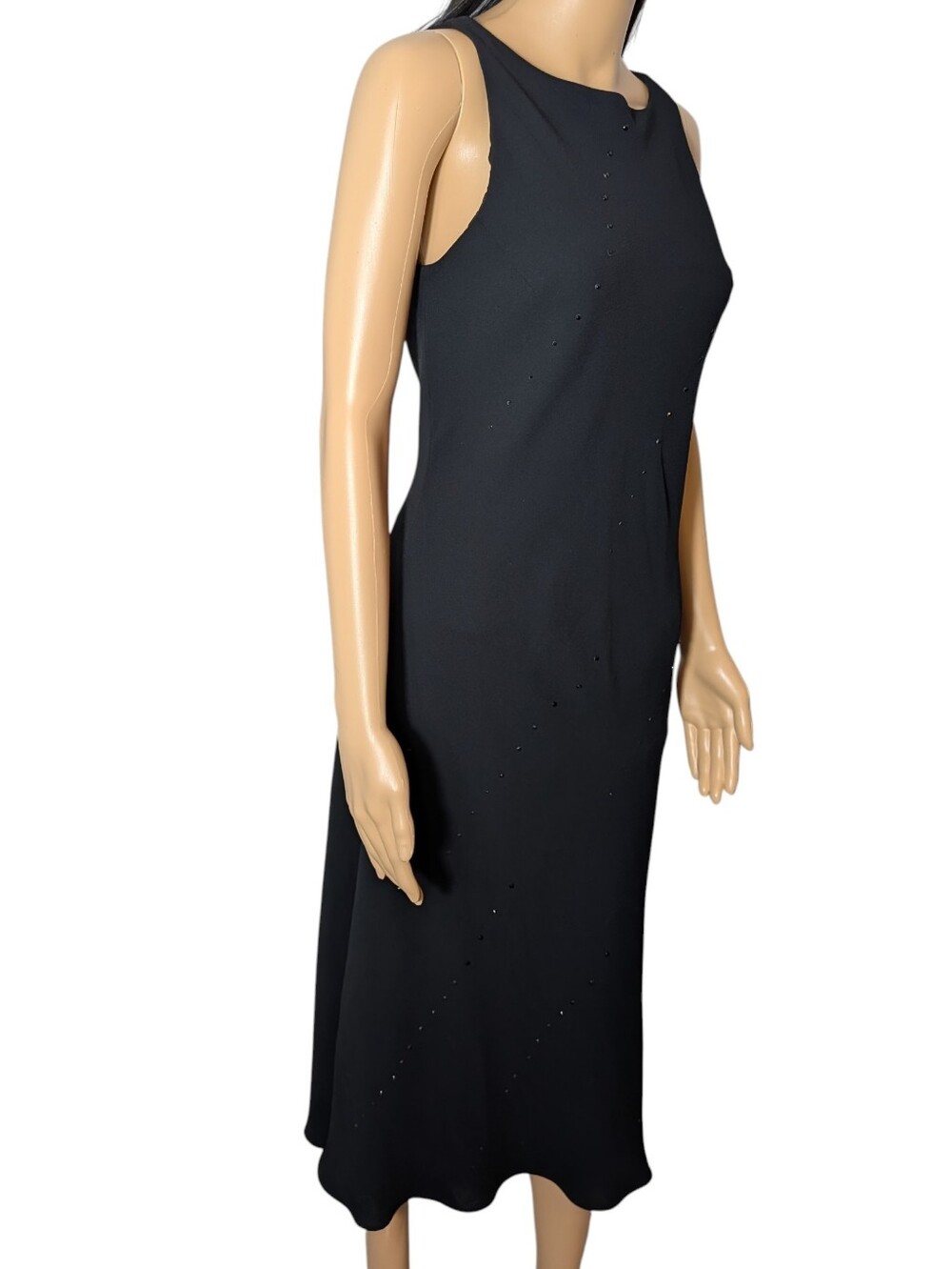 Jones NY Black Studded Dress Size 8 - Picture 2 of 10
